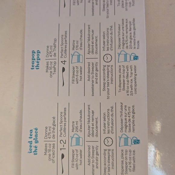 🫖 New David's Tea clear Steeper 18 oz NWT - Picture 7 of 10